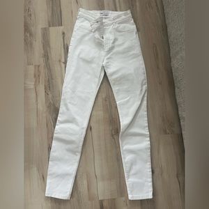 Zara White high waist skinny Jean